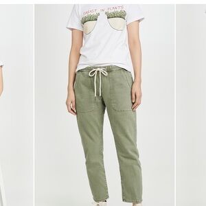 One Teaspoon Shabbies Drawstring Boyfriend Jeans in Faded Khaki